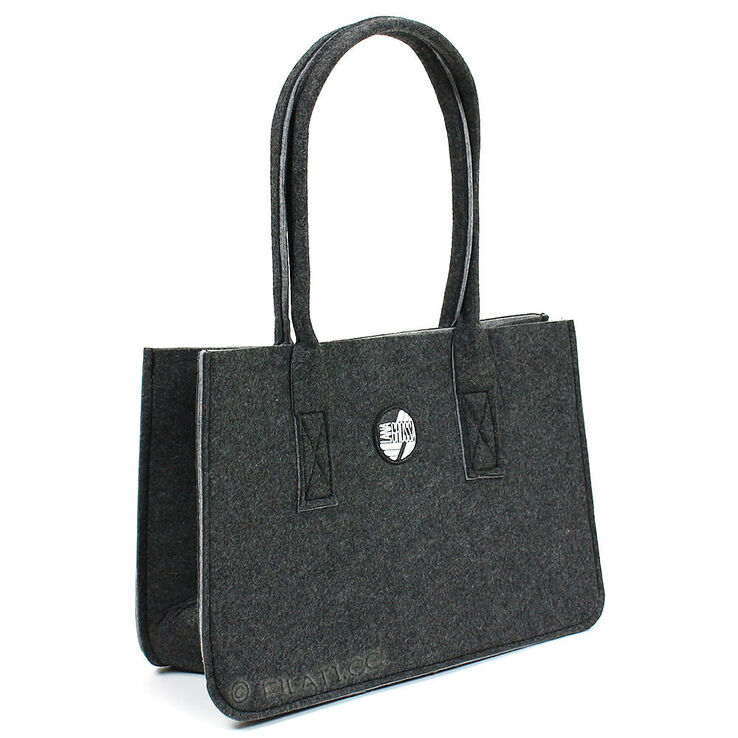Lana Grossa XL-Shopping bag | 01-antracit/grå