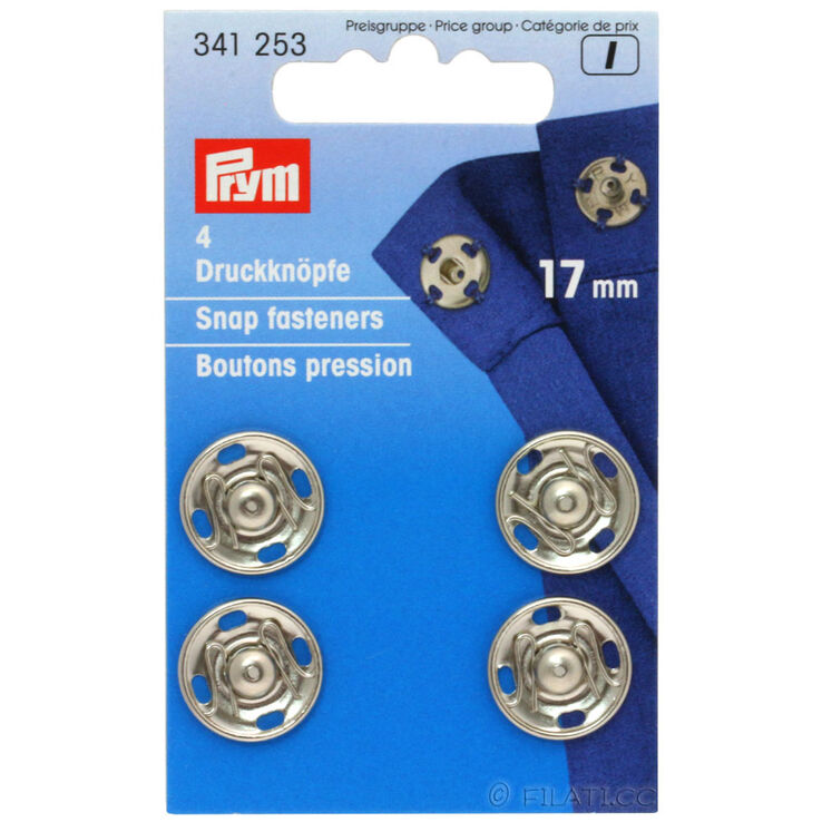 Prym Tryckknappar 17mm | 01-silver