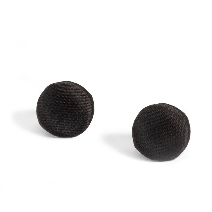 Lana Grossa Satinknapp med öljett 18mm | 80-svart