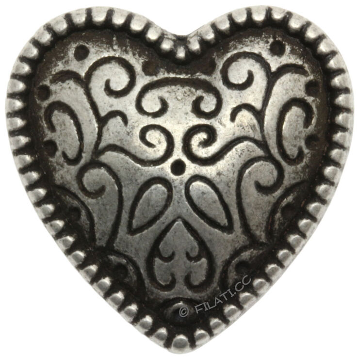 Lana Grossa Ögonknapp försilvrad folkdräkt 20mm | 83-silver