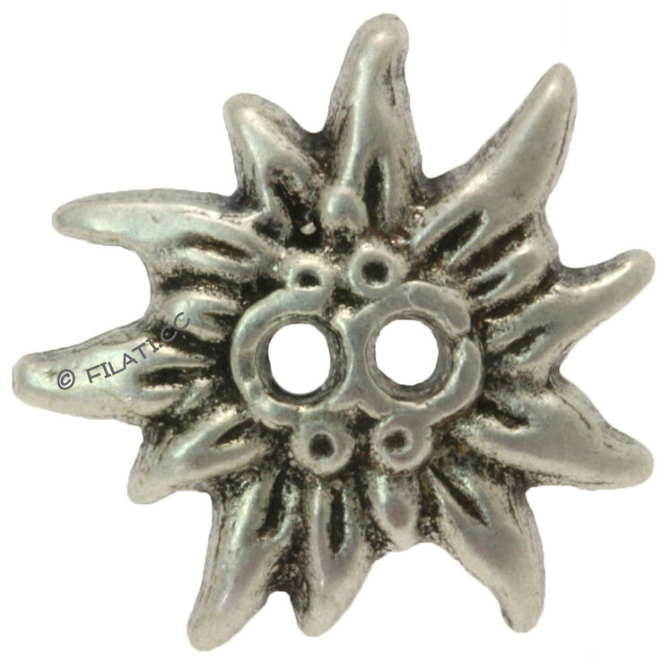 Union Knopf Knapp med 2 hål 20mm | 83-silver
