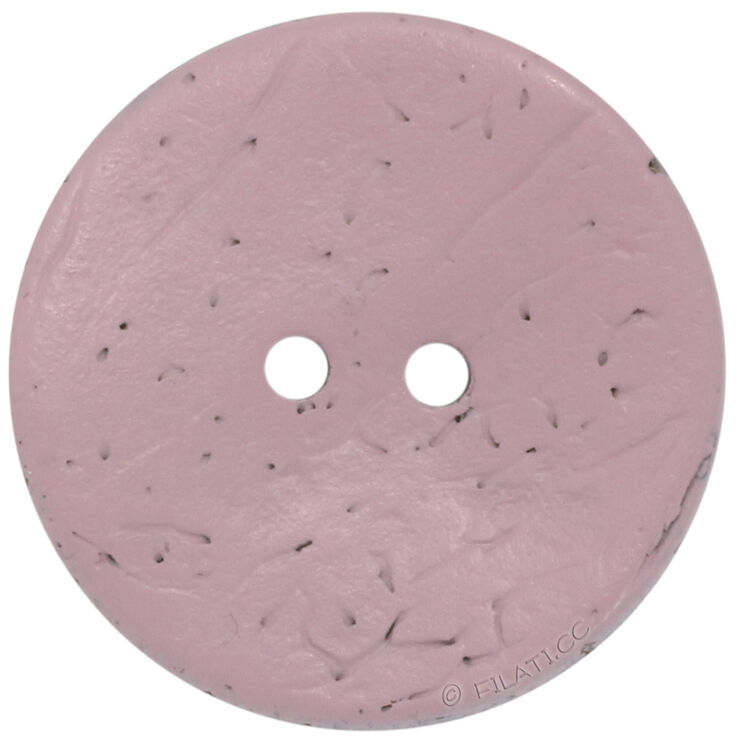 Union Knopf Knapp med 2 hål, kokos, 23mm | 046-rosa