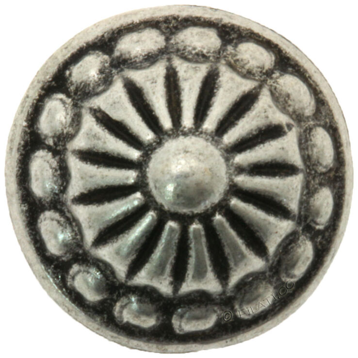 Union Knopf Ögonknapp försilvrad 12mm | 83-silver