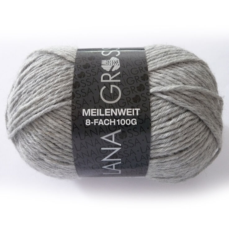 Lana Grossa MEILENWEIT 8-FACH 100g Uni