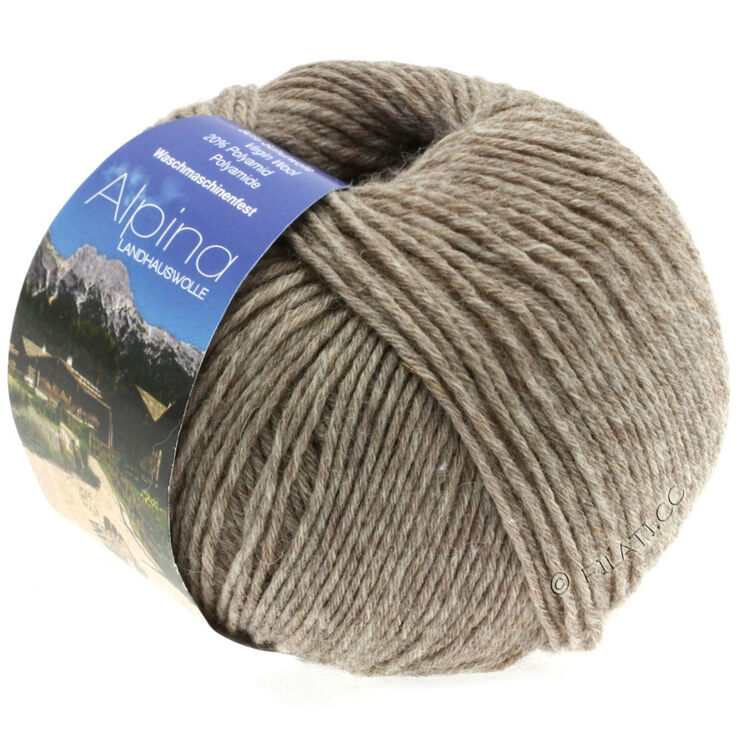 Lana Grossa ALPINA Landhauswolle | 01-ljus brun