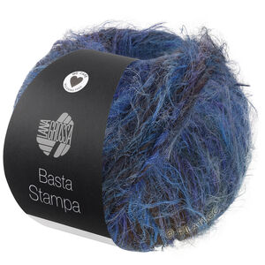 Lana Grossa BASTA STAMPA | 203-ljus blå/jeans/royal/mörk brun