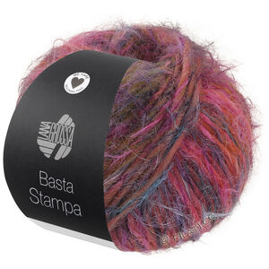 Lana Grossa BASTA STAMPA | 207-senap/pink/fuchsia/turkos/mörk grå
