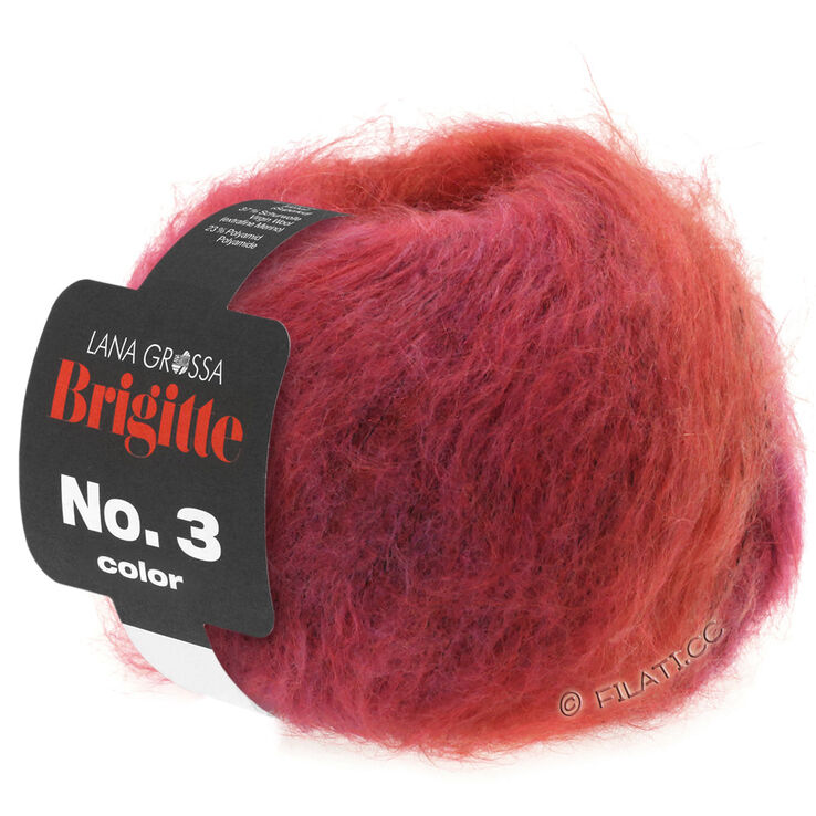 Lana Grossa BRIGITTE NO. 3 Color | 101-fuchsia/orange/pink