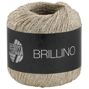 Lana Grossa BRILLINO | 39-grège/beigegrå/silver