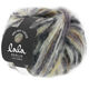 Lana Grossa BRUSHY Uni/Print (lala BERLIN) | 104-råvit/sandgul/antracit/gråbrun