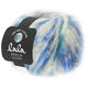 Lana Grossa BRUSHY Uni/Print (lala BERLIN) | 205-vit/ljus grå/mörk grå/jeans/royal