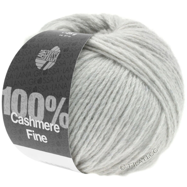 Lana Grossa 100% Cashmere Fine | 01-silvergrå