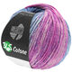 Lana Grossa 365 COTONE Dégradé | 105-gråblå/jeans/agatgrå/fuchsia/rödviolett