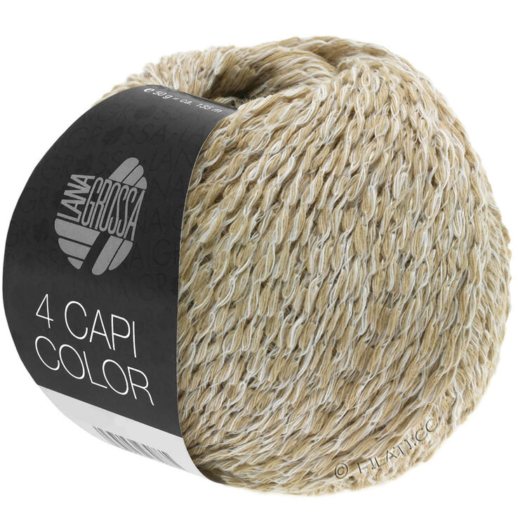 Lana Grossa 4 CAPI Color | 101-vit/beige