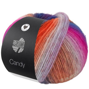 Lana Grossa CANDY | 03-brun/mörk brun/rödbrun/turkos/grön/citrusgul/nougat/kamel/blå/beige/pink/mörk blå/mörk violett/orange/fuchsia