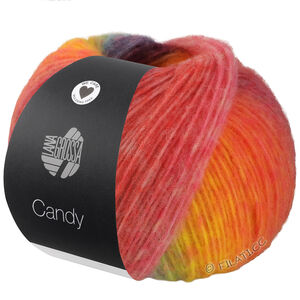 Lana Grossa CANDY | 05-aprikos/orange/mörk violett/lila/gul/gulgrön/mint/fuchsia/röd/pink/rosa/mörk röd