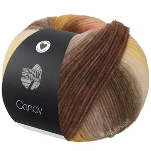 Lana Grossa CANDY | 07-lila/limett/tomatröd/violett/mörk violett/beige/kamel/gråbrun/mörk brun/majsgul