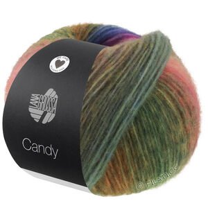 Lana Grossa CANDY | 08-mossgrön/skogsgrön/syren/gråviolett/jeans/mörk grå/orange/gul/pink/mörk blå/lax/nougat/jade/vit