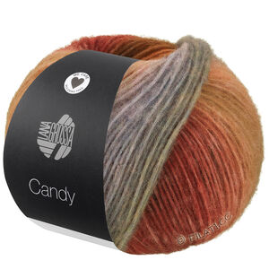 Lana Grossa CANDY | 09-nougat/chokladbrun/rostbrun/stålblå/grön/fuchsia/pistasch/mint/turkos/gråblå/violett