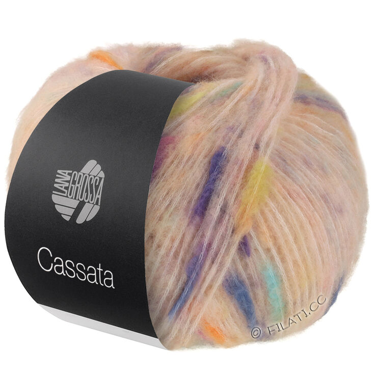 Lana Grossa CASSATA | 01-persika/blå/gul/orange/syren
