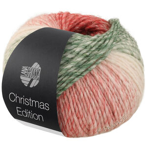 Lana Grossa CHRISTMAS EDITION BIG LUREX | 204-björnbär/mörk röd/röd/ljus röd/ecru/vitgrön/mörk grön/svartgrön randigt