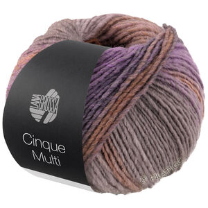 Lana Grossa CINQUE MULTI | 18-mörk brun/rosenträ/grå/grège/beigegrå/antracit/syren melerad