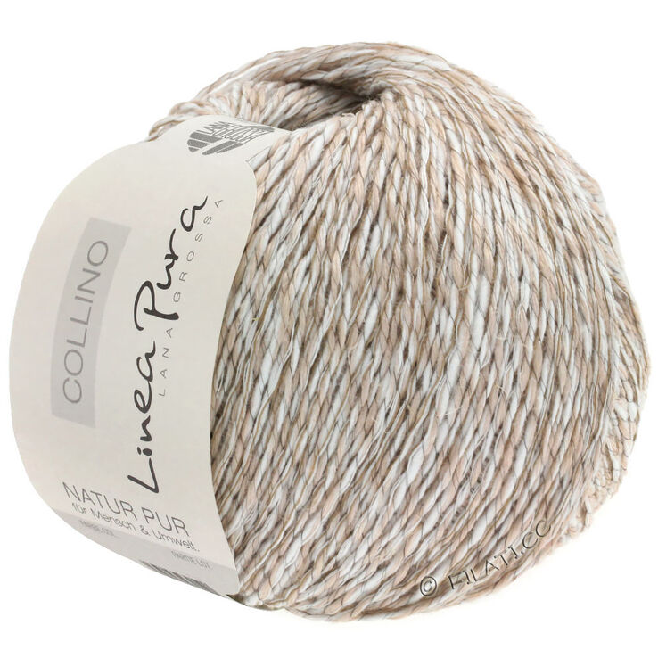 Lana Grossa COLLINO (Linea Pura) | 01-vit/beige/ljus brun