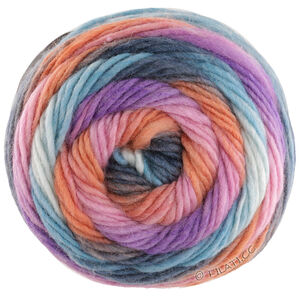 Lana Grossa COLORATO Aktion | 10-rosa/orange/mörk petrol/ljus petrol/mint/lila