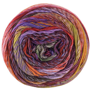 Lana Grossa COLORISSIMO 2 | 214-brunorange/rödbrun/kopparröd/syrenlila/aubergine/grågrön/oliv