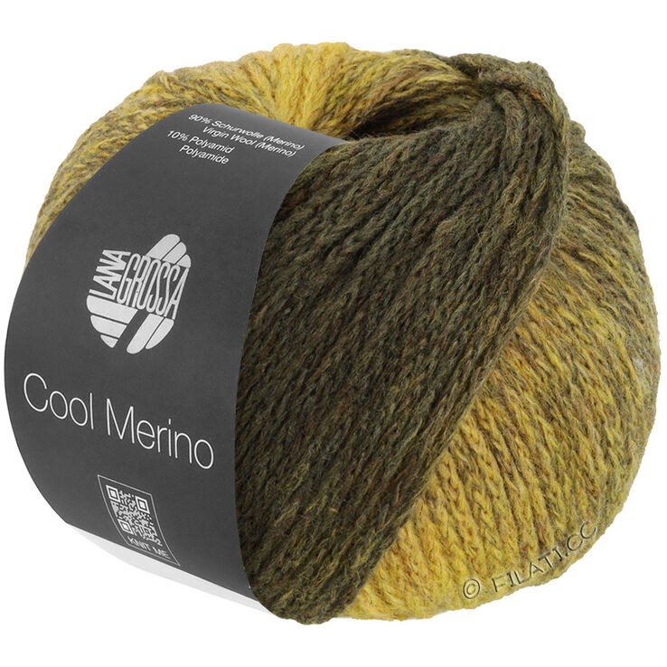 Lana Grossa COOL MERINO Dégradé | 301-mörk oliv/ljus oliv/mossgrön