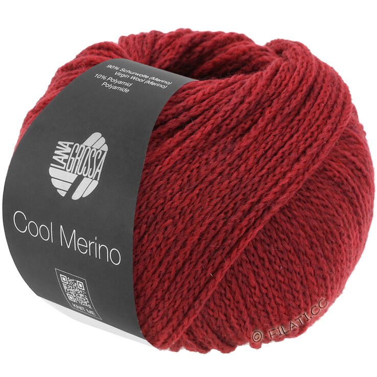 Lana Grossa COOL MERINO | 001-mörk röd