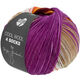 Lana Grossa COOL WOOL 4 SOCKS PRINT II | 7793-burgund/orange/laxröd/ecru/ljus brun/fuchsia