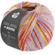 Lana Grossa COOL WOOL 4 SOCKS PRINT III | 7208-violblå/curry/lerröd/ecru/fuchsia