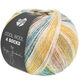 Lana Grossa COOL WOOL 4 SOCKS PRINT | 7759-senapsgul/natur/gråblå/gråbrun/oliv/gulgrön/gråbeige