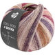 Lana Grossa COOL WOOL 4 SOCKS PRINT | 7766-gråblå/ljus beige/grönbrun/gråbeige/rödviolett/ljus grön/ljus blå/aubergine/mörk grå/ljus röd