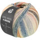 Lana Grossa COOL WOOL 4 SOCKS PRINT | 7768-nougat/natur/ljus grå/grågrön/grönbeige/lax/blekrosa/blågrå