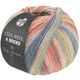 Lana Grossa COOL WOOL 4 SOCKS PRINT | 7769-kräm/rosé/violblå/lax/persika/mint/mintturkos/gråblå/gråröd/ljus röd/turkosblå