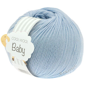 Lana Grossa COOL WOOL Baby Uni/Print 50g | 208-ljus blå