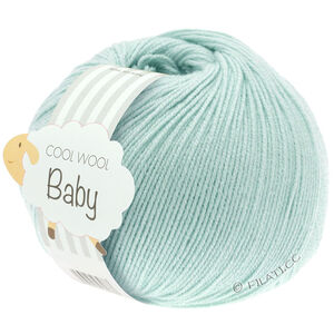 Lana Grossa COOL WOOL Baby Uni/Print 50g | 257-ljus turkos