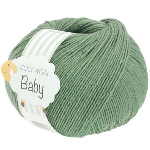 Lana Grossa COOL WOOL Baby Uni/Print 50g | 297-resedagrön