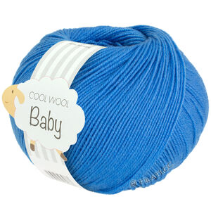Lana Grossa COOL WOOL Baby Uni/Print 50g | 322-blåklintsblå
