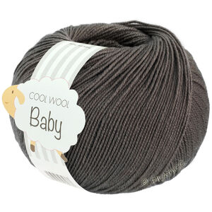 Lana Grossa COOL WOOL Baby Uni/Print 50g | 334-mörk grå melerad