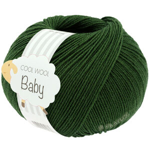 Lana Grossa COOL WOOL Baby Uni/Print 50g | 336-mörk grön