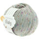 Lana Grossa COOL WOOL Baby Uni/Print 50g | 358-ljus grå/orange/grön/cyklamen