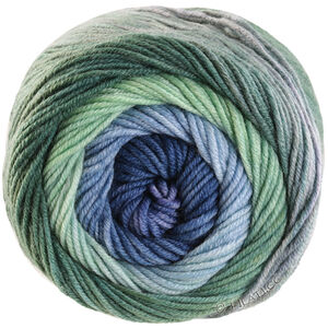 Lana Grossa COOL WOOL Big Color | 4038-stålblå/gråblå/ljus blå/lindgrön/grågrön/resedagrön/grå/lila