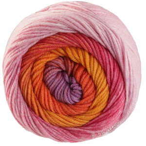 Lana Grossa COOL WOOL Big Color | 4039-rosa/lila/mandarin/orange/ljus röd/pink