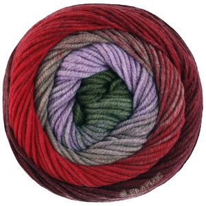 Lana Grossa COOL WOOL Big Color | 4046-burgund/röd/taupe/beige/syren/mossgrön