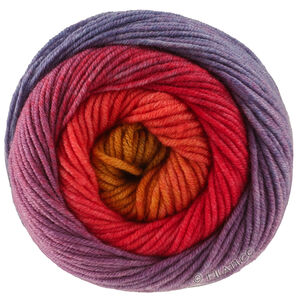 Lana Grossa COOL WOOL Big Color | 4048-ljus röd/vinröd/rödviolett/petrolblå/oliv/curry/orange