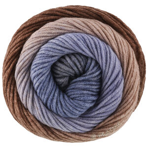 Lana Grossa COOL WOOL Big Color | 4050-taupe/gråbrun/gråblå/marin/himmelblå