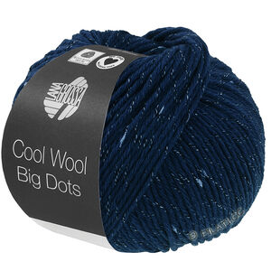 Lana Grossa COOL WOOL Big Dots | 102-mörk blå